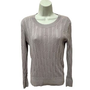 BANANA REPUBLIC Women’s Lavender Scoop Knit Fitted Sweater, Size Medium